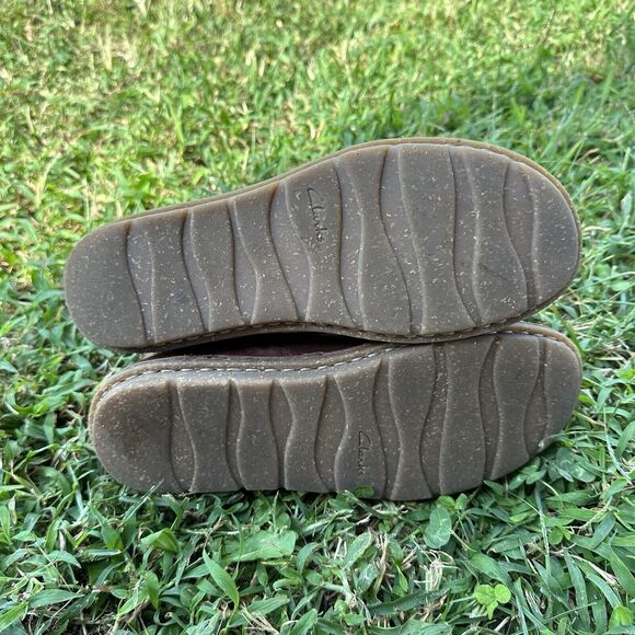 Clarks Collection Tamitha Boots Womens 7 M Purple Suede‎ Leather Lace Up Ankle - Picture 7 of 10